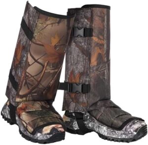 Hunting Gaiters Waterproof Leg Gaiters Boot Gaiters for Men and Women, Winter Snake Bite Gaiters Hiking Gaiters with Adjustable Size for Hunting,Hiking,Brush,Yard,Farm Working