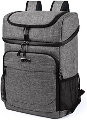 BAGLHER Cooler Backpack 30 Cans Lightweight Insulated Backpack Cooler Leak-Proof,Lightweight Backpack with Cooler for Lunch Picnic Hiking Camping Trips.