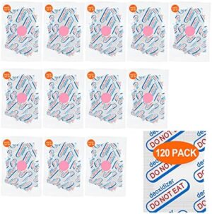 120 Packs 500CC Food Grade Oxygen Absorbers (10 Pack in Individual Vacuum Bag ) , Oxygen Absorbers For Long Term Food Storage with Oxygen Indicator , Works in Mylar Bags, Mason Jars, and Vacuum Bags