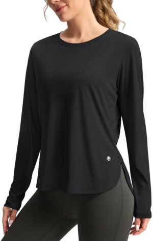 Women's Sun Shirts UPF 50+ Long Sleeve UV Protection Shirt Lightweight Quick Dry Workout Hiking Tops for Women