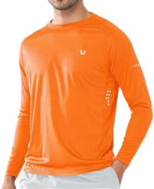 NORTHYARD Men's Sun Protection UPF 50+ Shirts Long Sleeve Running Workout Athletic Gym Shirt UV Swim Fish Rash Guard Hiking