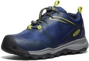 KEEN Kids' Wanduro Low Height Waterproof Easy On Durable Hiking Sneaker