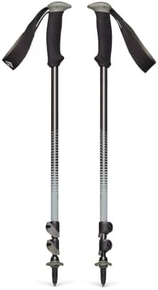 Black Diamond Trail Back Trekking Poles (Tundra) - Pair of 2 Lightweight Collapsible Aluminum Hiking Sticks for Trekking & Backpacking