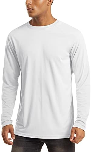 MAGCOMSEN Men's Long Sleeve Shirts UPF 50+ UV Sun Protection Athletic Shirts for Hiking Running Workout Rash Guard