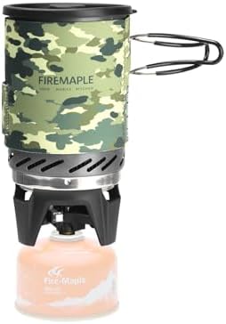 Fire-Maple "Fixed Star 1" Personal Cooking System | Pot/Jet Burner Stove System with Electric Ignition | Ideal for Hiking, Camping, Backpacking, Fishing, Hunting Trips and Emergency Use