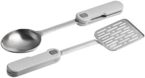 Stanley Wildfare Pro Fold & Go Utensil Set | Folding Stainless Steel Spatula and Spoon | Camping Essentials for Your Camp Kitchen