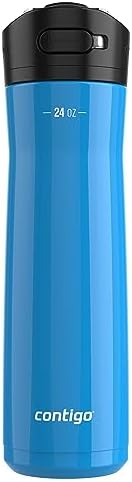 Contigo Ashland Chill Stainless Steel Water Bottle, 24oz, Leakproof Lid & Straw, Keep Drinks Cold for 24hrs & Hot for 6hrs, Ideal for Travel, Work, School