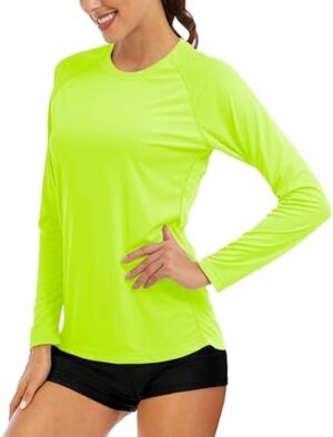 MAGCOMSEN Women's Long Sleeve Shirts UPF 50+ Sun Protection Shirts for Hiking Fishing Workout Rash Guard