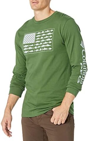 Columbia Men's Long Sleeve Tee Shirt Outdoors Fishing Camping Hiking