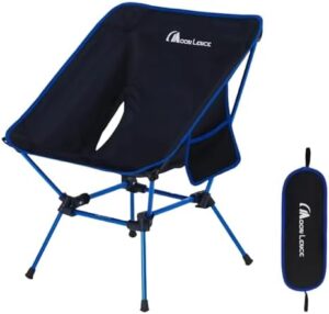 MOON LENCE Backpacking Chair Outdoor Camping Chair Compact Portable Folding Chairs with Side Pockets Packable Lightweight Heavy Duty for Camping Backpacking Hiking