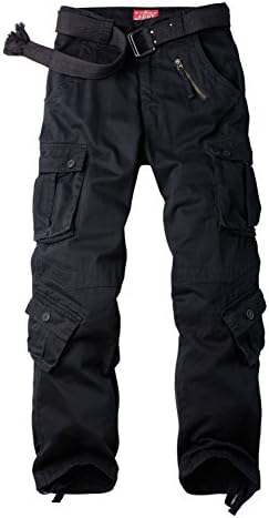 Women's Cotton Casual Military Army Cargo Combat Work Pants with 8 Pocket