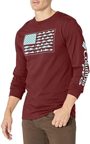 Columbia Men's Long Sleeve Tee Shirt Outdoors Fishing Camping Hiking