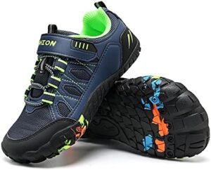 ASHION Boys Running Shoes | Barefoot Shoes | Wide Toe Box | Lightweight Athletic Walking Hiking Sneakers