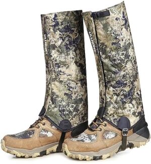 UIIHUNT Hunting Gaiters Leg Gaiters: High-Performance Hunting Boot Gaiters, Waterproof Hiking Gaiters with Upgraded Rubber