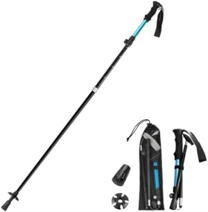 Poles Collapsible Hiking Poles- Lightweight Aluminum Foldable Trekking Walking Telescopic, Collapsible, Ultralight for Men and Women Hiking, Camping