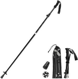 Poles Collapsible Hiking Poles- Lightweight Aluminum Foldable Trekking Walking Telescopic, Collapsible, Ultralight for Men and Women Hiking, Camping