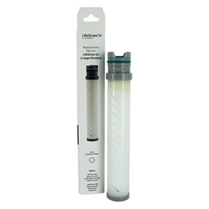 LifeStraw Go Water Bottle 2-Stage Replacement Filter, White