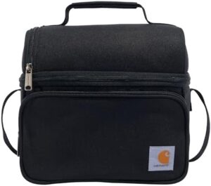 Carhartt Camping Cooler, Worksite Lunchbox, Soft Shell Cooler for Construction Sites, Work and School Use Cooler, Black