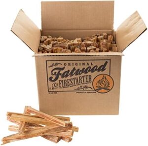 Fatwood Firestarter Kindling Sticks, 10 lbs,Brown