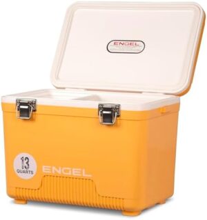 ENGEL 13qt Leak-Proof, Air Tight, Drybox Cooler and Small Hard Shell Lunchbox for Men and Women