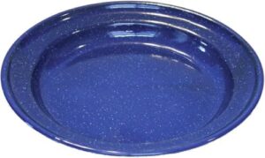 Enamelware for Camping and Backpacking - Camping Cookware Gear Essentials for Camping and Backpacking (Made by Caddis Sports, Inc.) (10 Inch Plate (4 Pack))