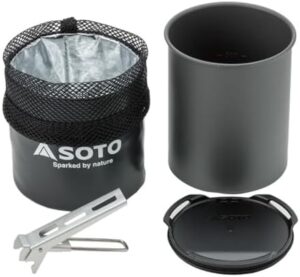 SOTO ThermoLite Cook Set – Lightweight Camping Cooking Set for Sports and Outdoors Camping and Hiking, Camping Cooking Gear for Backpacking and Hiking