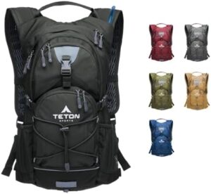 TETON Oasis Hydration Backpacks, Hydration Backpack for Hiking, Running, Cycling, Biking, and Hydration. Sewn-in Rain Cover and Hydration Bladder Included, 18L and 22L