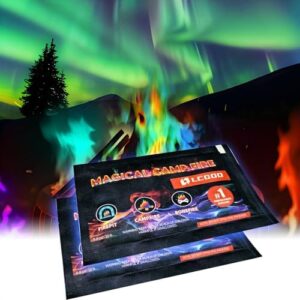 Fire Color Changing Packets Fire Pit - Fire Color Packets for Campfire, Bonfire, Fire Pits & Outdoor Fireplaces - Campfire Color Flame Packets - Magical Color Flames Fire Packets