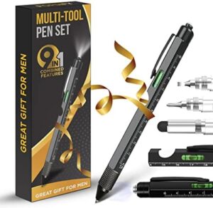 Stocking Stuffers for Adults Men, Gifts for Men 9 in 1 Multitool Pen White Elephant Gifts Christmas Gifts for Men Who Have Everything, Dad Gifts Cool Gadgets for Men Boyfriend Husband, Tools for Men