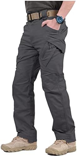 CARWORNIC Gear Men's Hiking Tactical Pants Lightweight Cotton Outdoor Military Combat Cargo Trousers