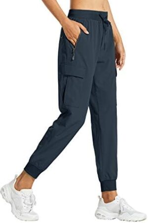 Libin Women's Cargo Joggers Lightweight Quick Dry Hiking Pants Athletic Lounge Casual Travel Petite/Regular/Tall