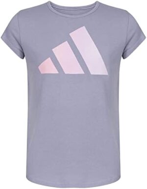 adidas Girls' Short Sleeve Cotton Bos Essential Tee