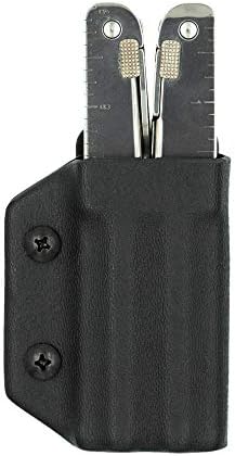 Clip & Carry Kydex Multitool Sheath for Victorinox SWISSTOOL - Made in USA (Multi-tool not included) Multi Tool Holder Holster (Black)