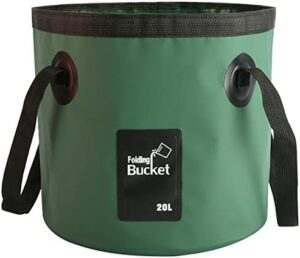 BANCHELLE Collapsible Bucket Water Container Portable Folding Camp Wash Basin for Outdoor Traveling Hiking Fishing Car Washing Gardening Camping 20L