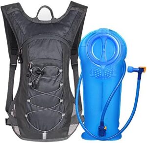 Unigear Hydration Pack Backpack with 70 oz 2L Water Bladder for Running, Hiking, Cycling, Climbing, Camping, Biking (Gray)