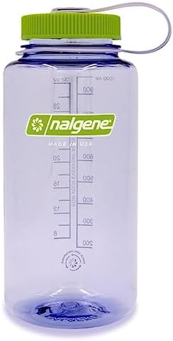 Nalgene Sustain Tritan BPA-Free Water Bottle Made with Material Derived from 50% Plastic Waste, 32 OZ, Wide Mouth, Dove Gray