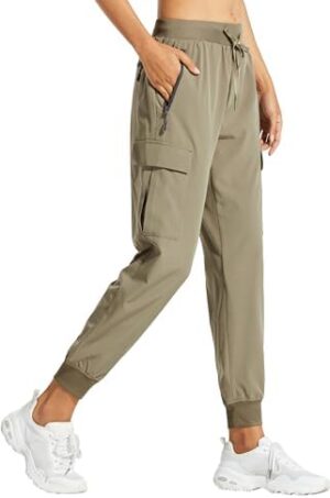 Libin Women's Cargo Joggers Lightweight Quick Dry Hiking Pants Athletic Lounge Casual Travel Petite/Regular/Tall