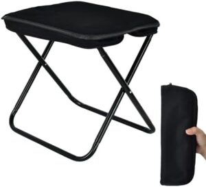 Collapsible Stool, Portable Chair, Lightweight Portable Stool for Adults, Portable Chairs for Adults, Holds Up to 330LBS, Ideal for Camping, Hiking, Outdoors, and Events