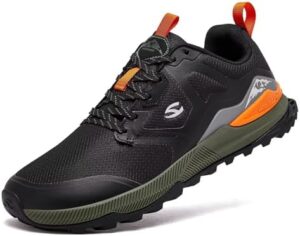 HOBIBEAR Men's Trail Running Shoes | Trekking | Hiking | Wide Toe Non-Slip Sneakers