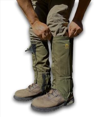 Pike Trail Waterproof Adjustable Leg Gaiters: for Hiking in Mud, Sand, and Snow - Hunting, Mountain Climbing, or Snowshoeing