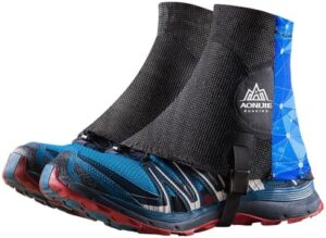 BlueField Low Trail Gaiters for Hiking, Running Shoe Gaiters, Trail Running Gaiters Sandproof for Women & Men & Youth Hiking Climbing