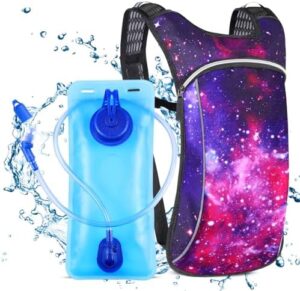 Hydration Pack, Hydration Backpack with 2L Hydration Bladder, Festival Essential Water Backpack for Raves, Biking, Running and Music Festival Gear